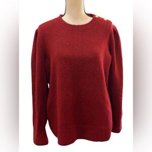 Anne Klein Burgundy LS Women’s Pullover Sweater Sz XL
